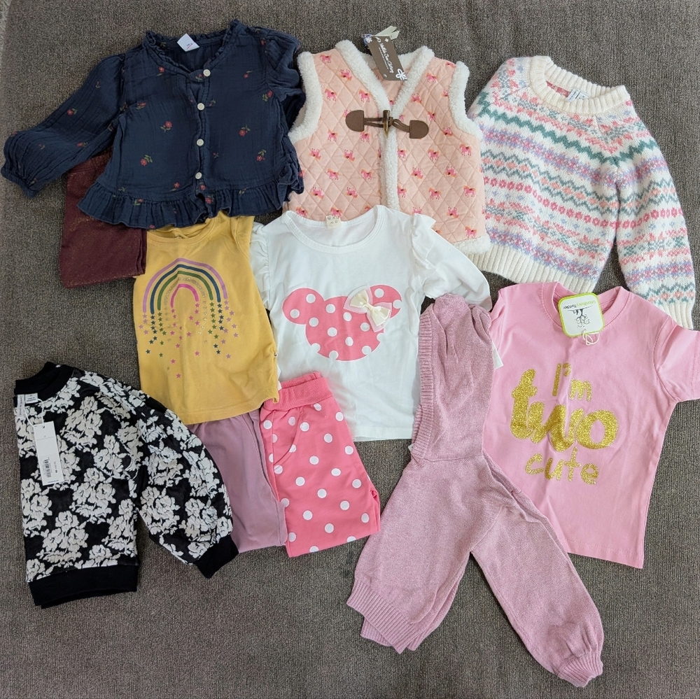 2T Girl Bundle - 11 pieces. Many NWT